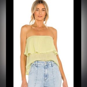 NWOT MICHAEL STARS MARTA TWO TIERED TUBE TOP IN VOLT FROM REVOLVE